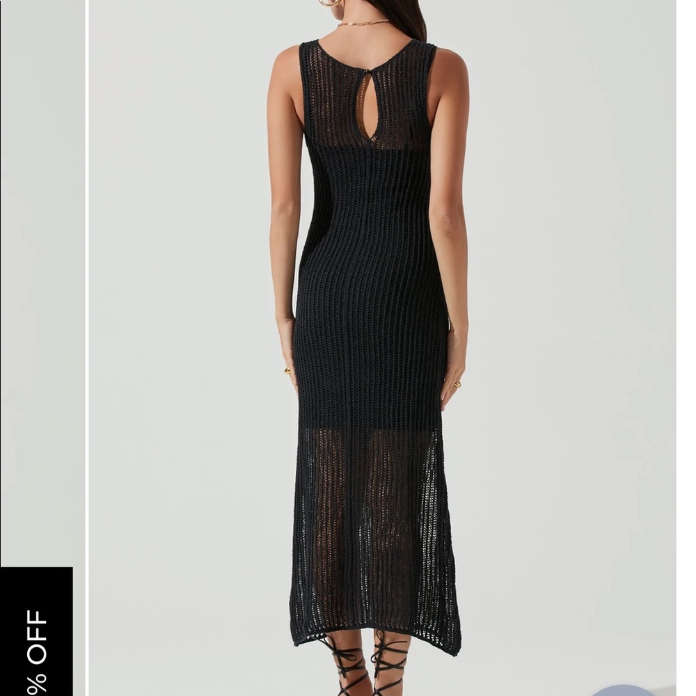 ASTR the label black net dress